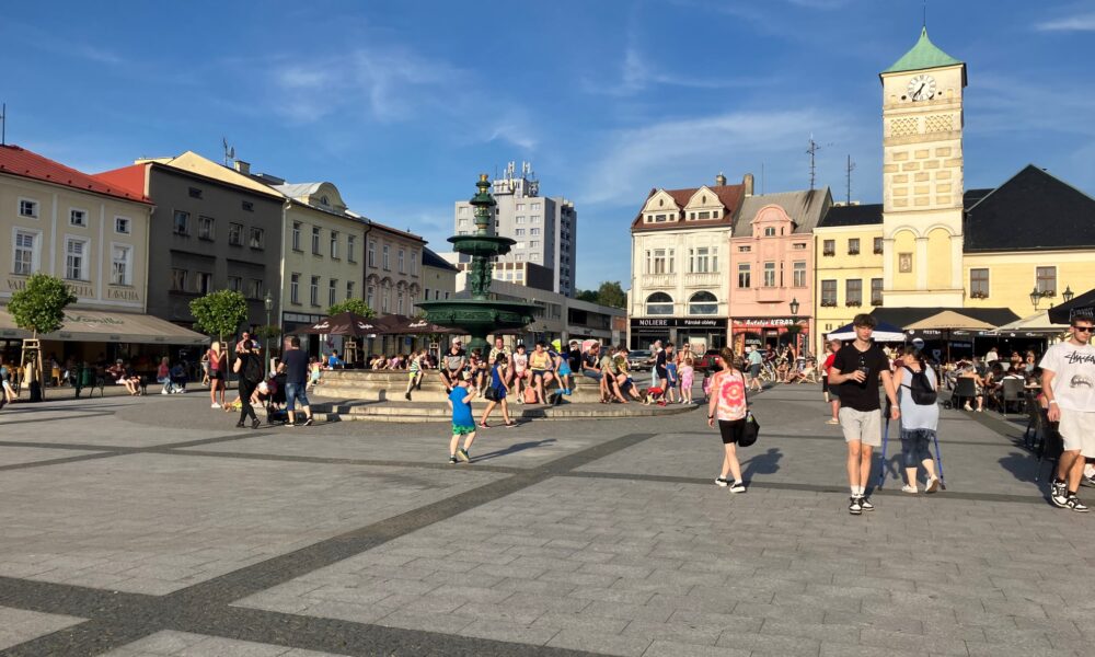 Masarykovo náměstí během hornických dnů